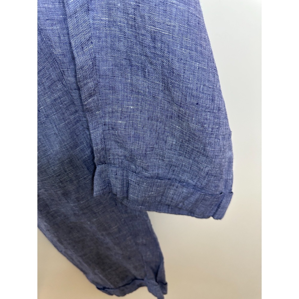 Murano Baird McNutt 100% Linen Alex Fit Flat Front Pants Mens 48" x 32" Cuffed - Picture 9 of 12